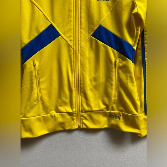 Adidas Brazil Track full zip jacket Sz  38/ M - Picture 4 of 12